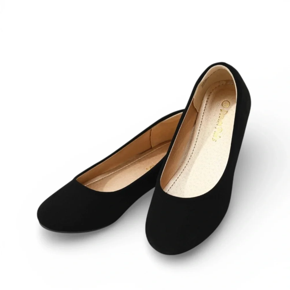🏷️ DREAM PAIRS Women’s Slip On Ballerina Flats Black Size 8.5